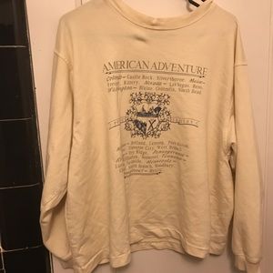 A white history sweater